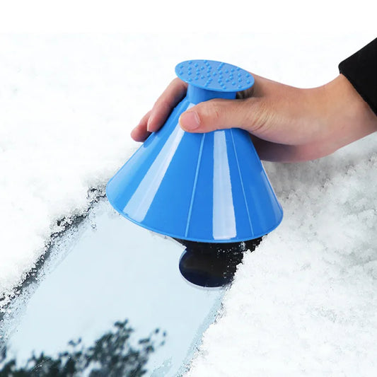 Car Window Windshield Magic Ice Scraper Oil Funnel Snow Remover